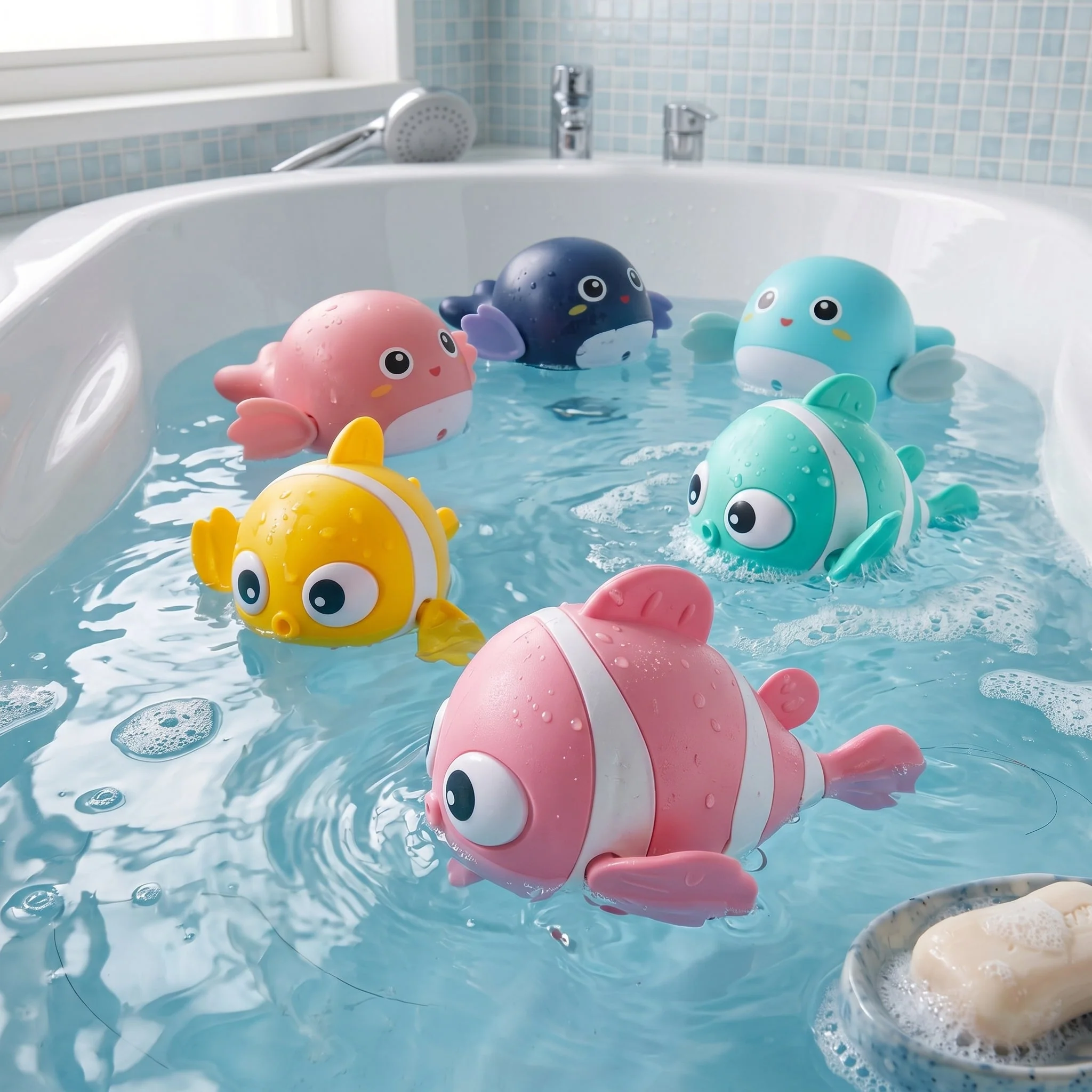 Baby Dolphin Interactive Shower Bath Toy - Image 2