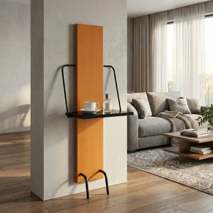 Gallery-Style Bedside Foldable Slim Shelf - Image 2