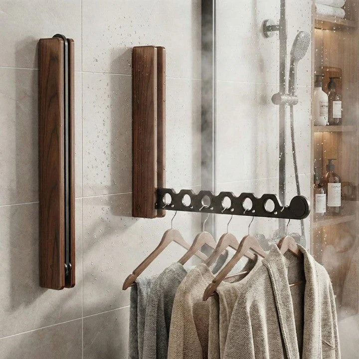 Scandinavian Style Foldable Hanging Clothes Rack - Image 3
