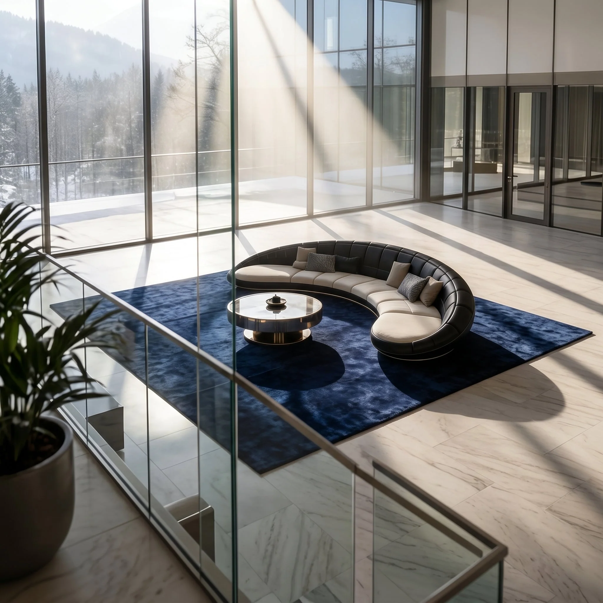 Curved Crescent Modular Elegant Sectional Sofa - Image 2