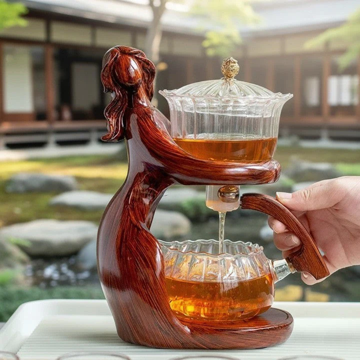 Nature Harmony Wooden Teapot - Image 2