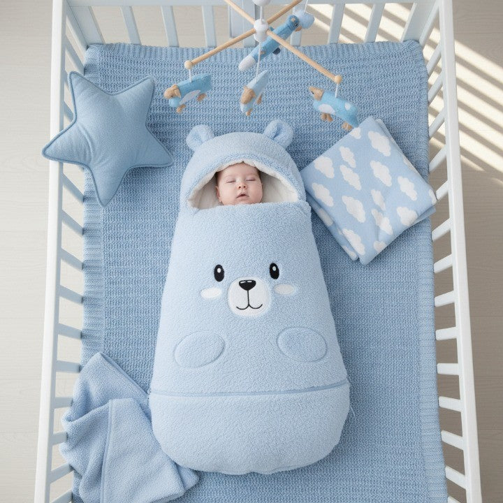 Cozy Mood Cartoon Infant Winter Sleep Bag - Image 2