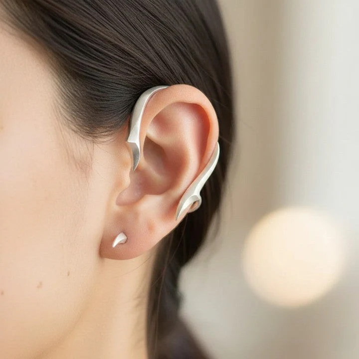 Night Arc Japanese Ear Cuff - Image 3