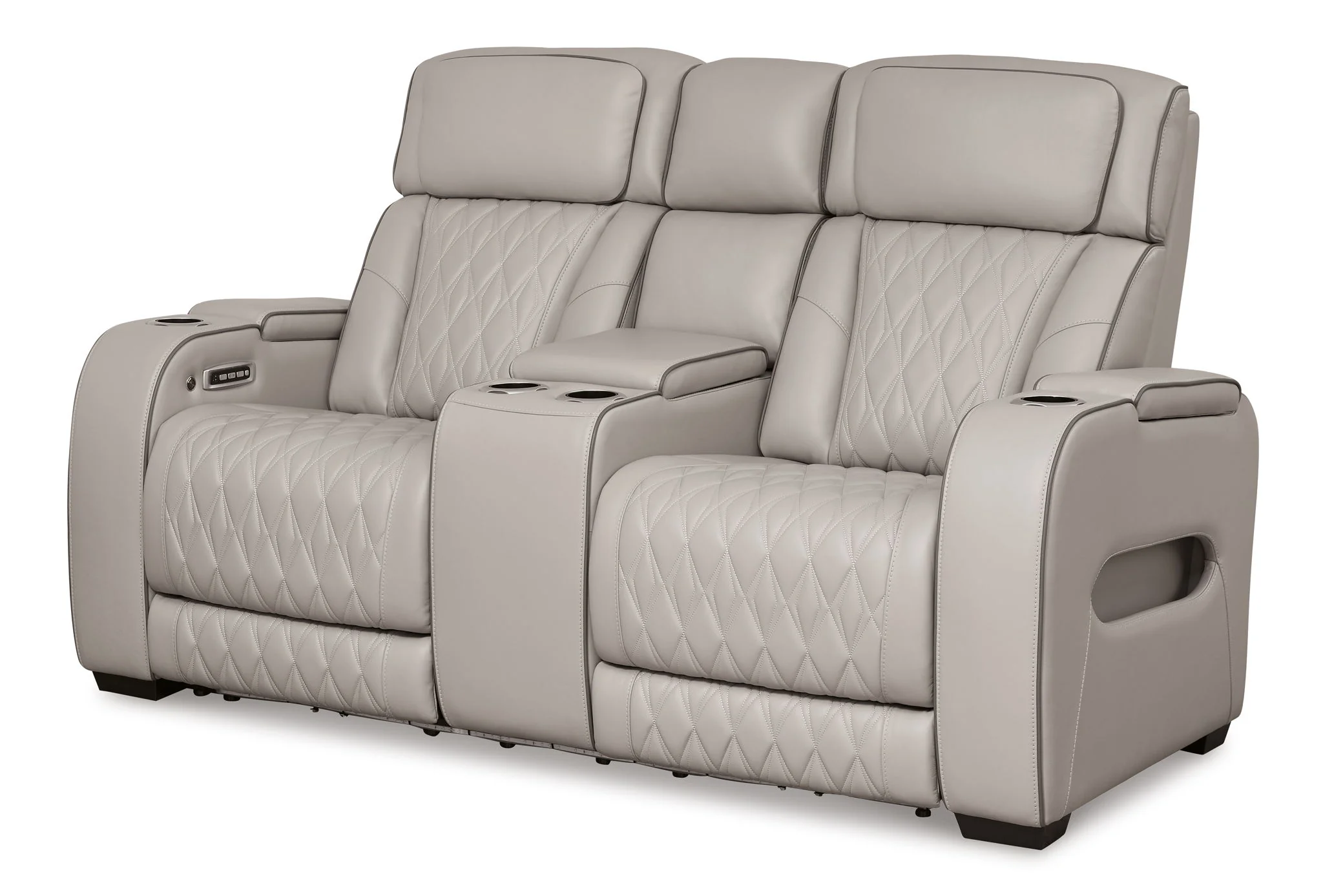 Boyington - Power Reclining Loveseat With Console/Adj Hdrst - Image 1