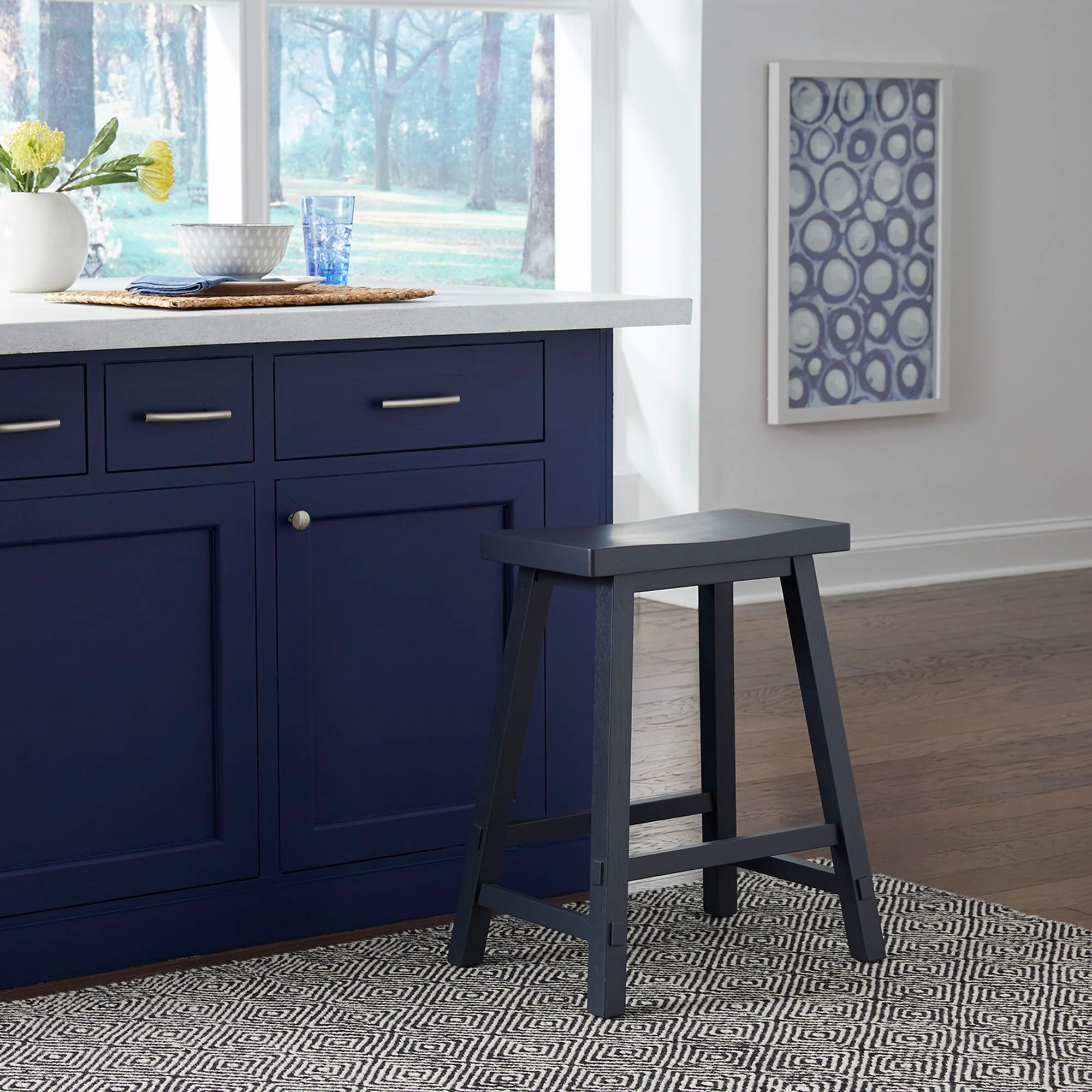 Creations II - 24" Sawhorse Counter Stool - Image 2