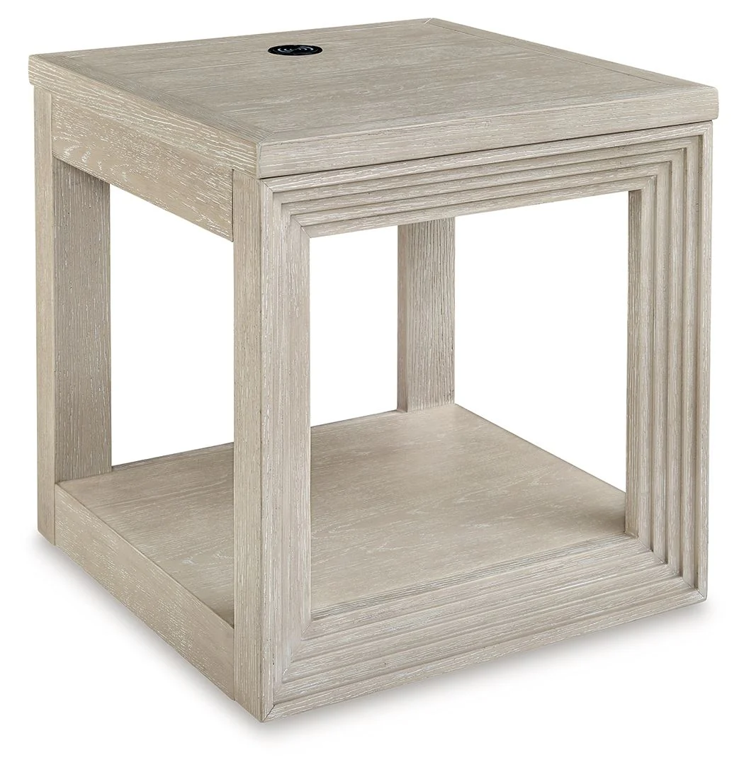 Marxhart - Square End Table - Bisque - Image 1