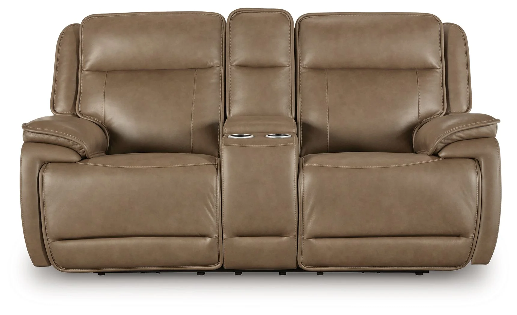 Glencroft - Power Reclining Loveseat With Console / Adjustable Headrest - Sahara - Image 2