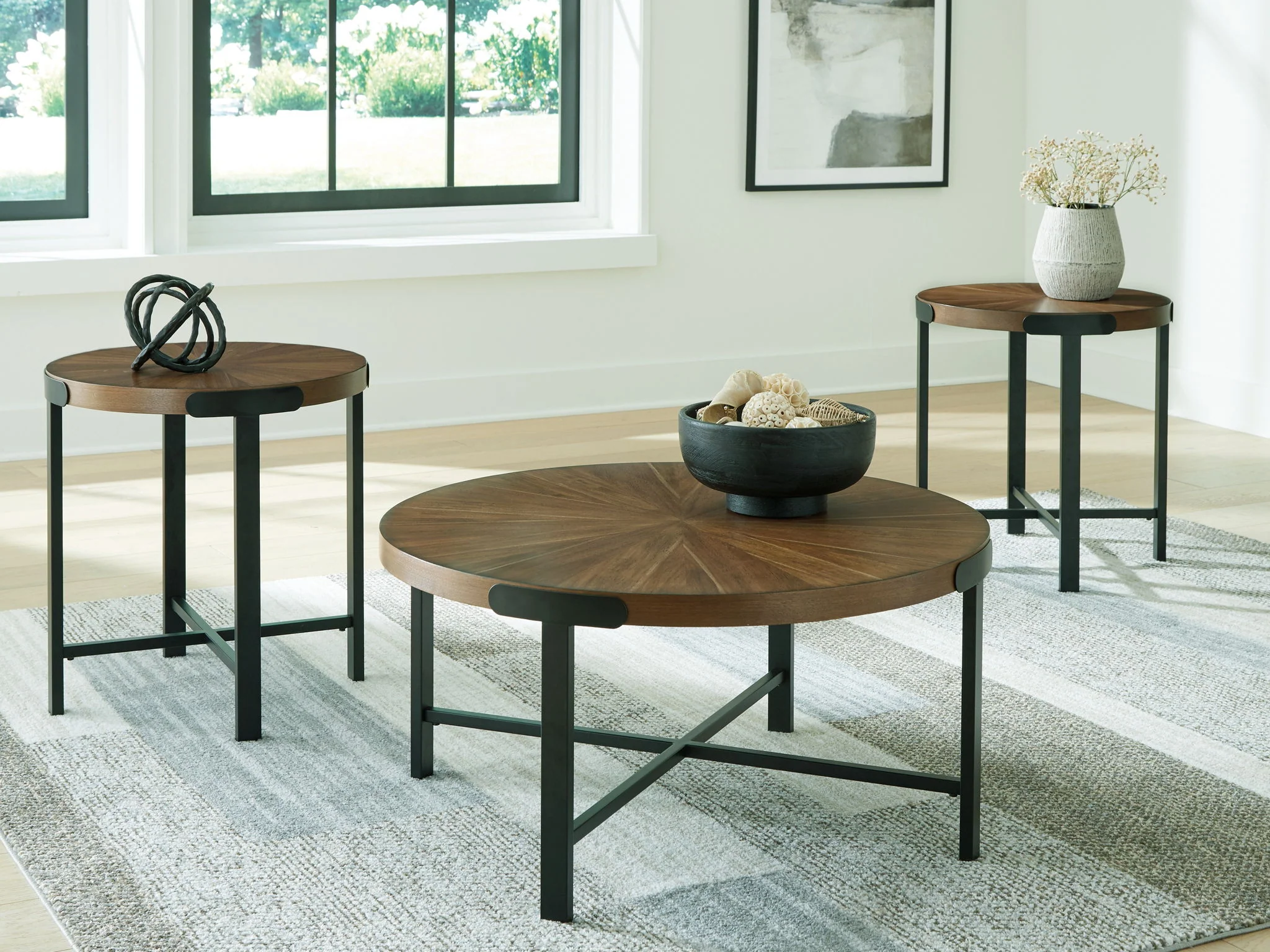 Crosstrail - Occasional Table Set (Set of 3) - Brown - Image 3
