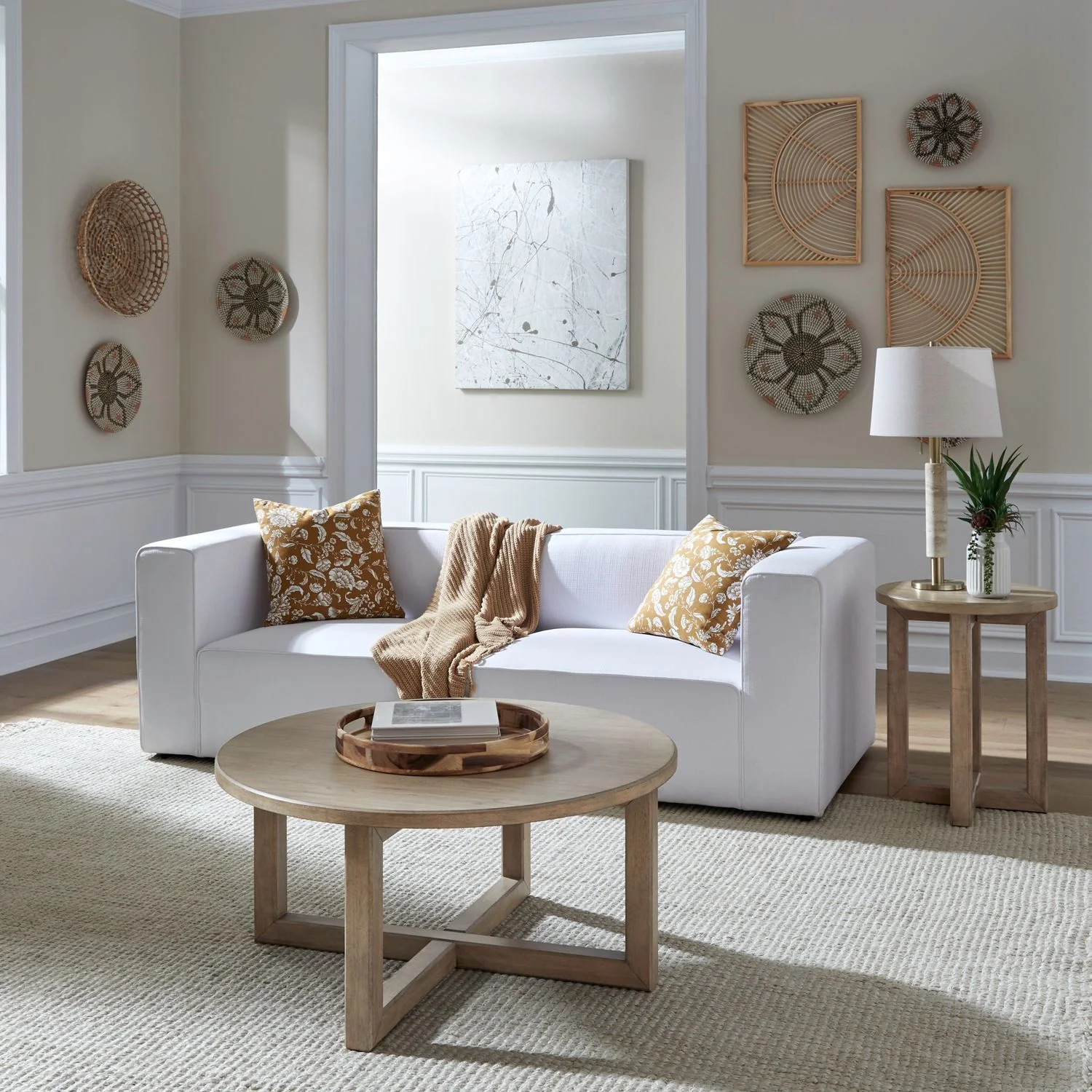 Proximity Place – Optional 3 Piece Table Set – Barley Buff