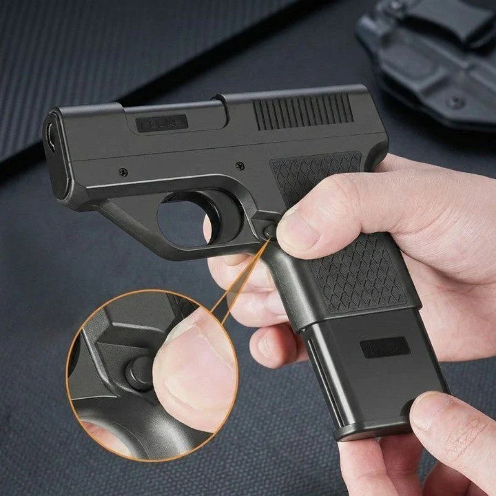 Gun Shape Secret Storage Jet Flame Lighter - Image 3