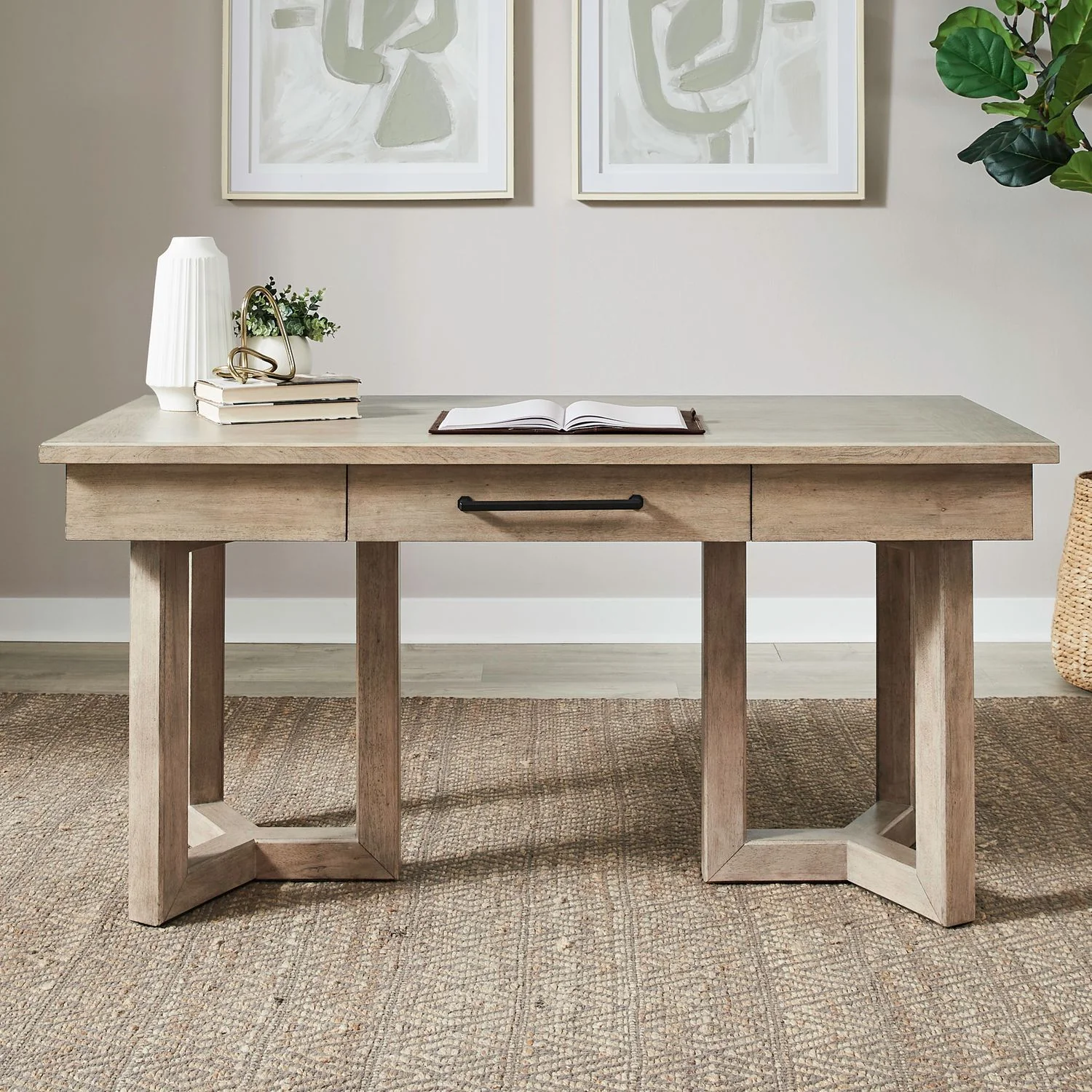 Proximity Place - Writing Desk - Barley Buff - Image 1