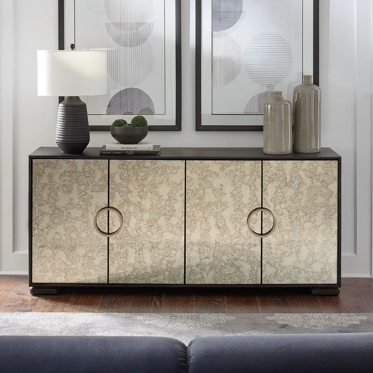 Barlowe – 4 Door Accent Cabinet – Cappuccino