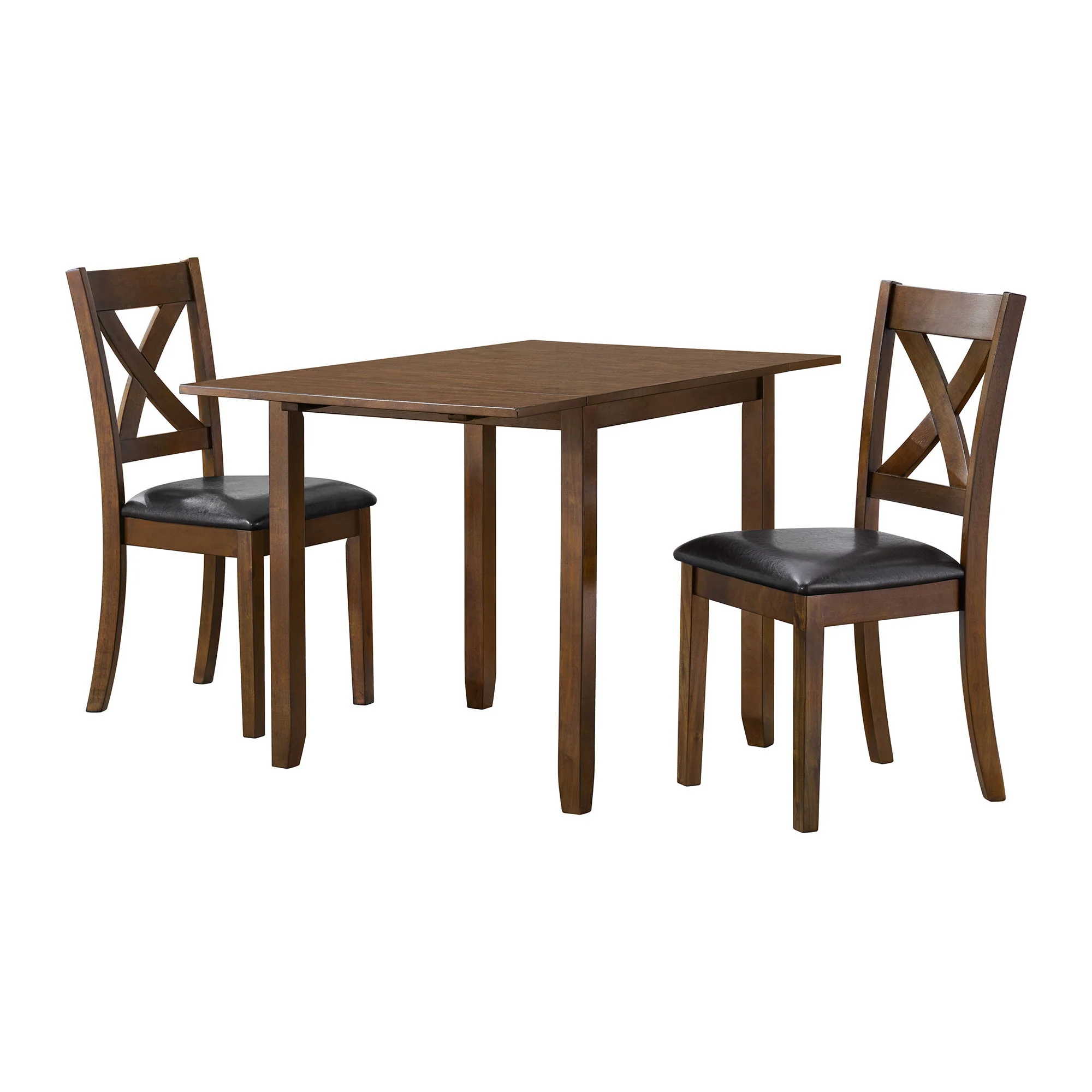 Alex – 3 Piece Dining Set With Drop Leaf Table – Espresso