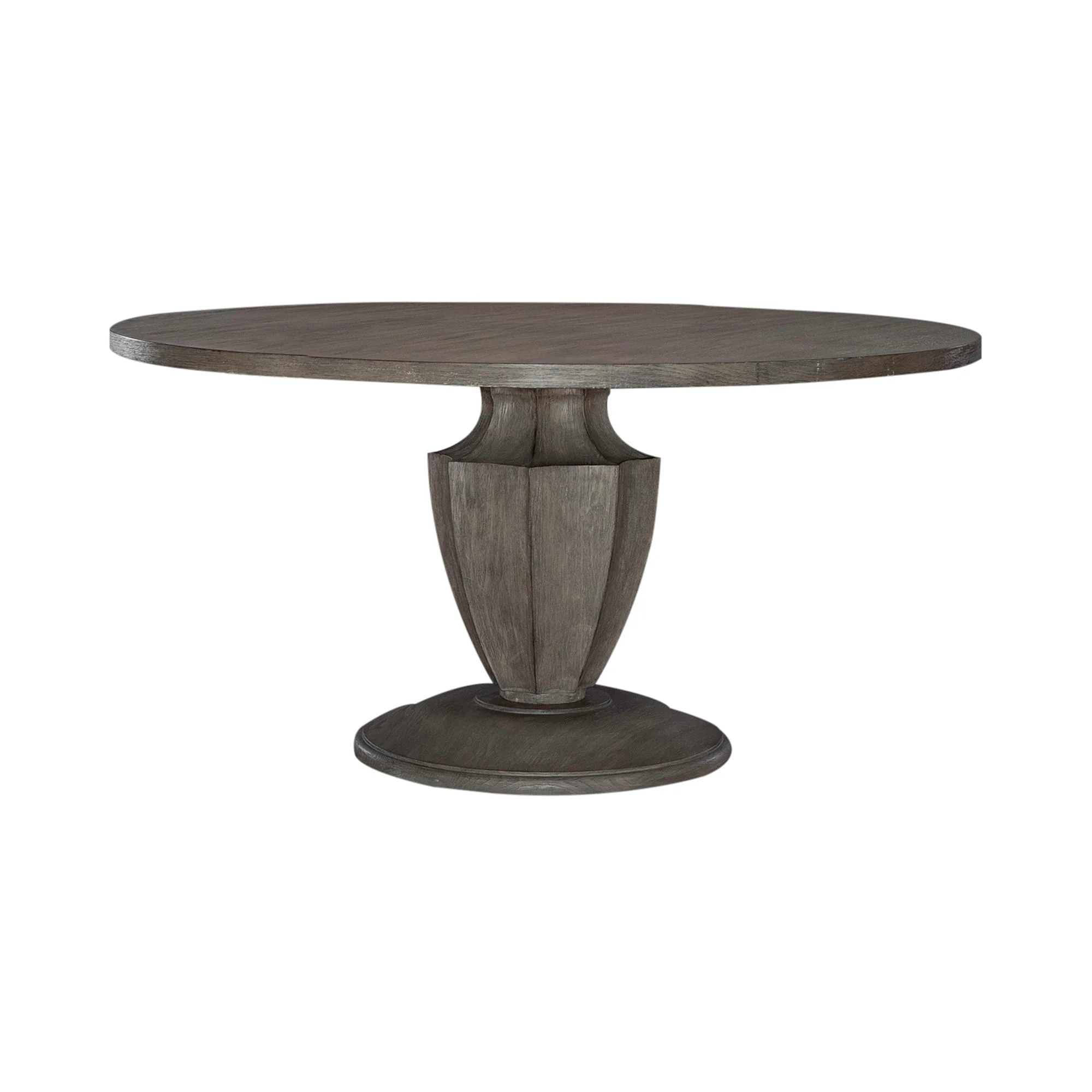 Westfield - 5 Piece Pedestal Table Set (Upholstered Side Chairs) - Havana Brown - Image 3