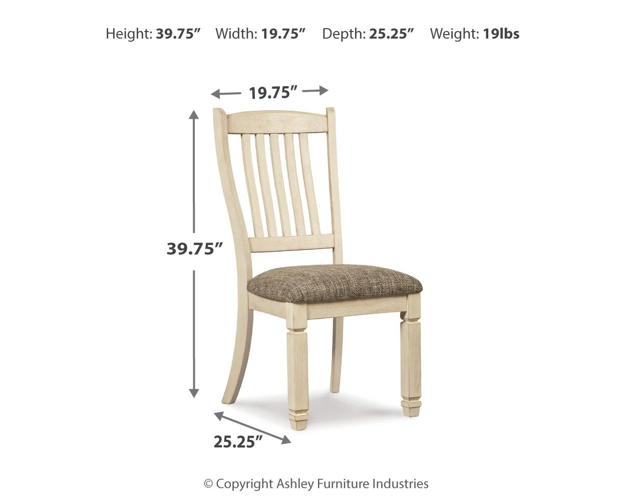 Bolanburg - Dining UPH Side Chair (Set of 2) - Rake Back - Brown / Beige - Image 2