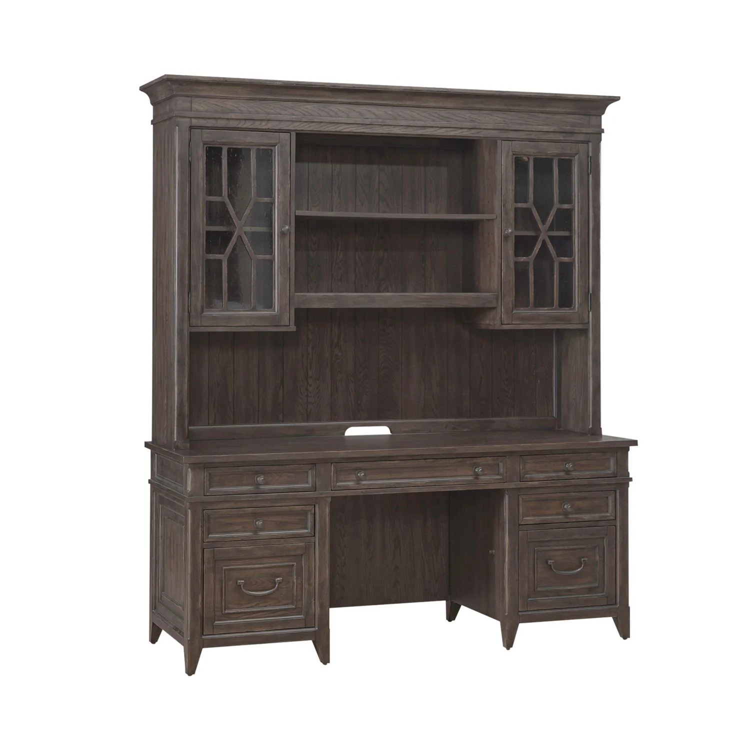 Paradise Valley - Credenza & Hutch - Saddle Brown - Image 3