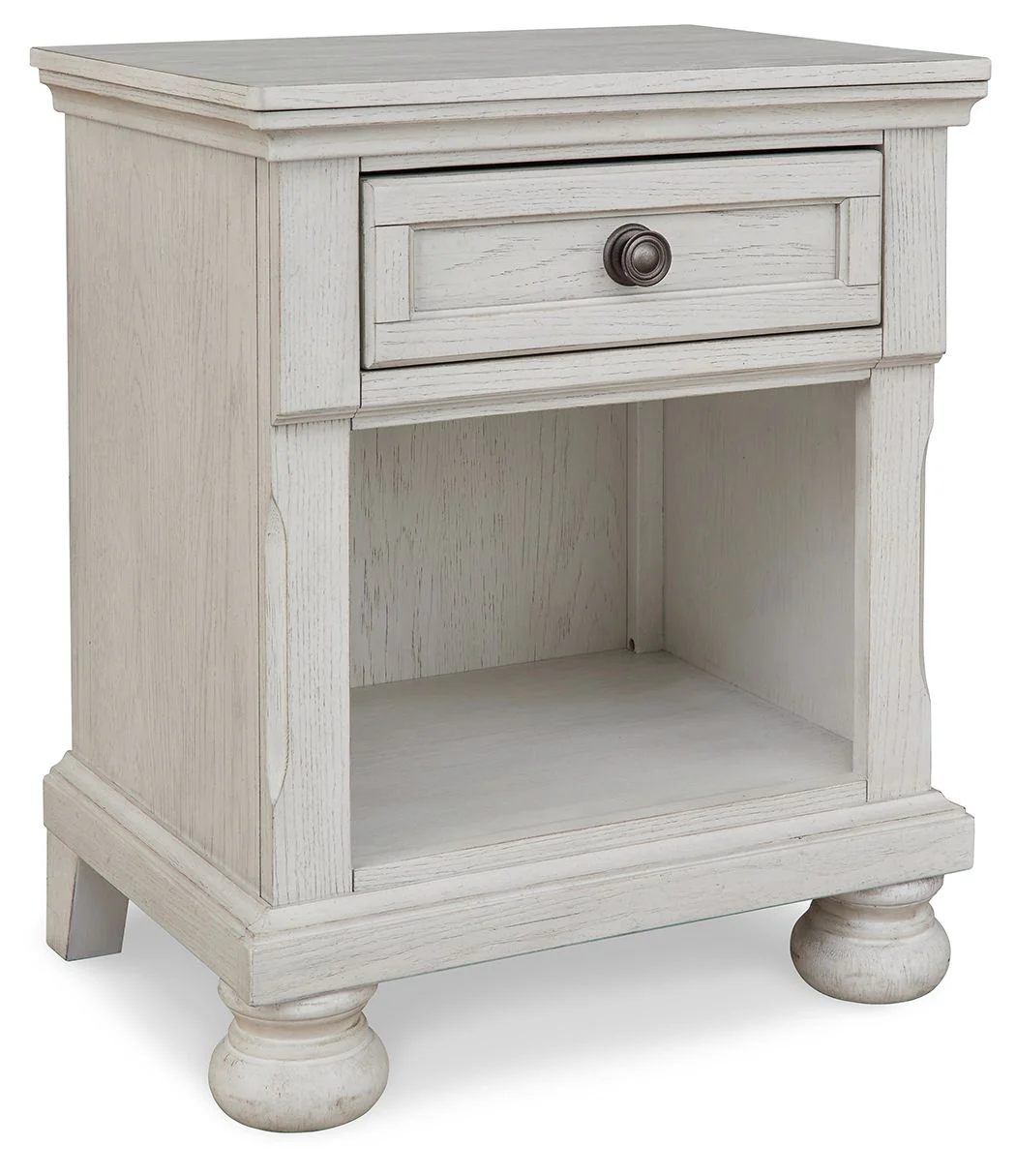 Robbinsdale – One Drawer Night Stand – Antique White