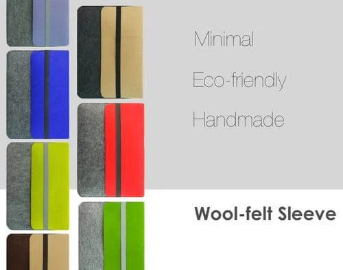 Handcrafted Wool Felt 15" MacBook Pro Sleeve - Image 2