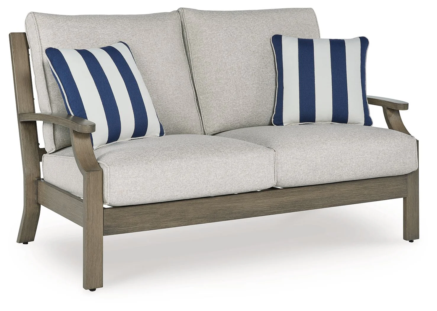 Rainier Ranch – Loveseat With Cushion – Brown / Beige