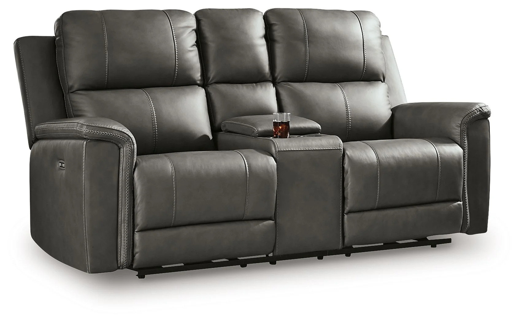Bleckley – Power Reclining Loveseat With Console / Adjustable Headrest
