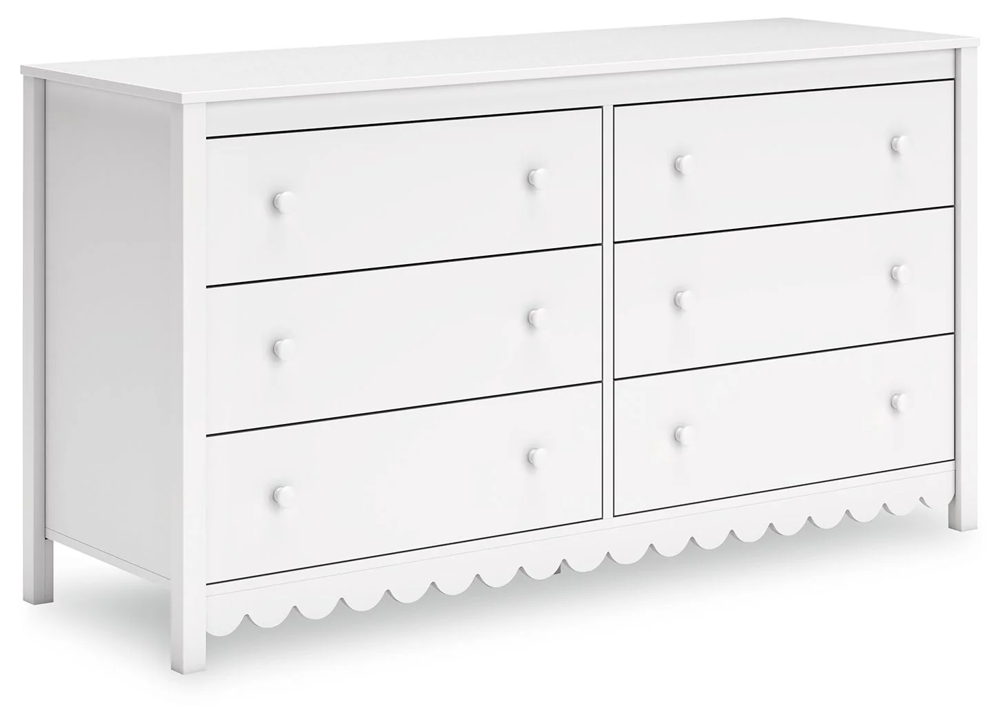 Hallityn - Six Drawer Dresser - White - Image 1