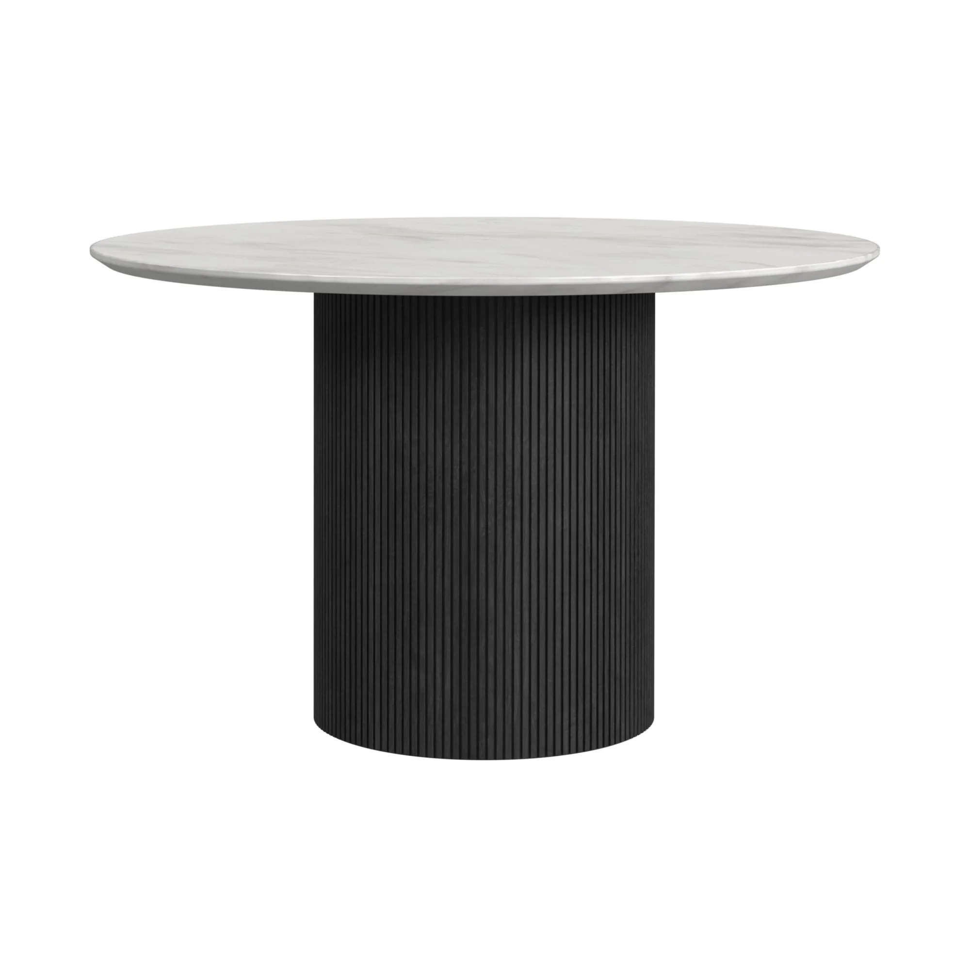 Sylvie - Round Dining Table With Faux Marble Top - Image 3