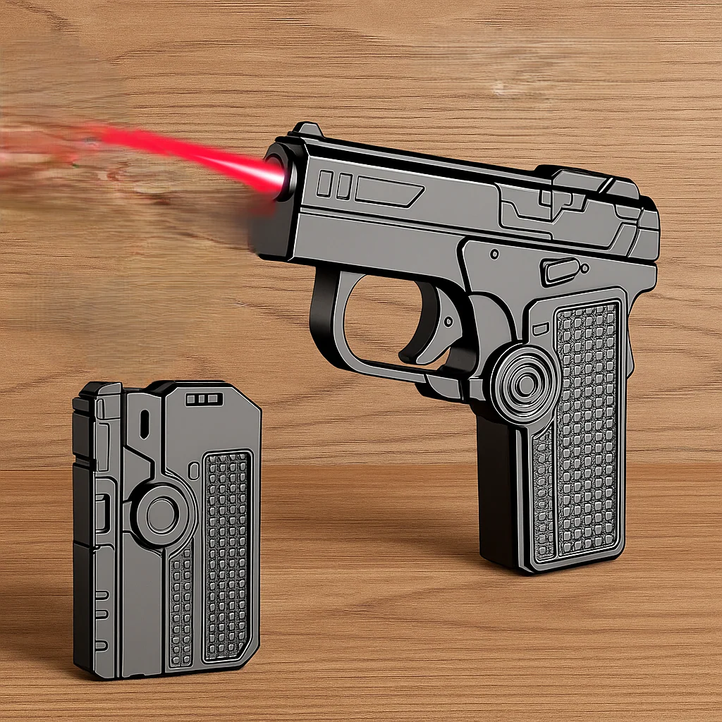 Foldable Dual-Form Gun-Shaped Windproof Lighter - Image 1