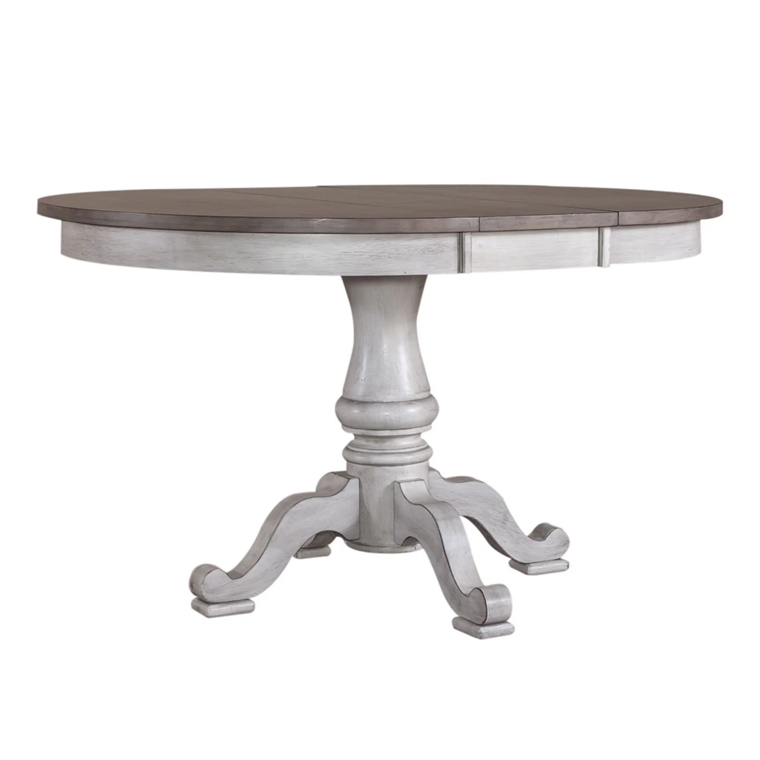 Ocean Isle - 5 Piece Pedestal Table Set - Antique White - Image 2