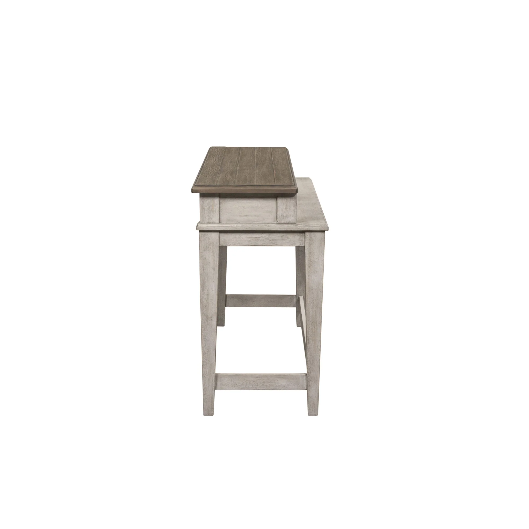 Heartland - Console Bar Table - Antique White / Tobacco Tops - Image 2