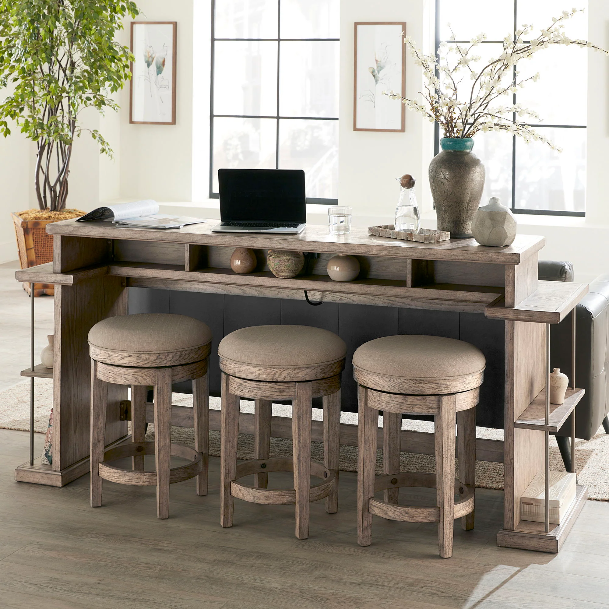 City Scape - 4 Piece Console Set - Burnished Beige - Image 1