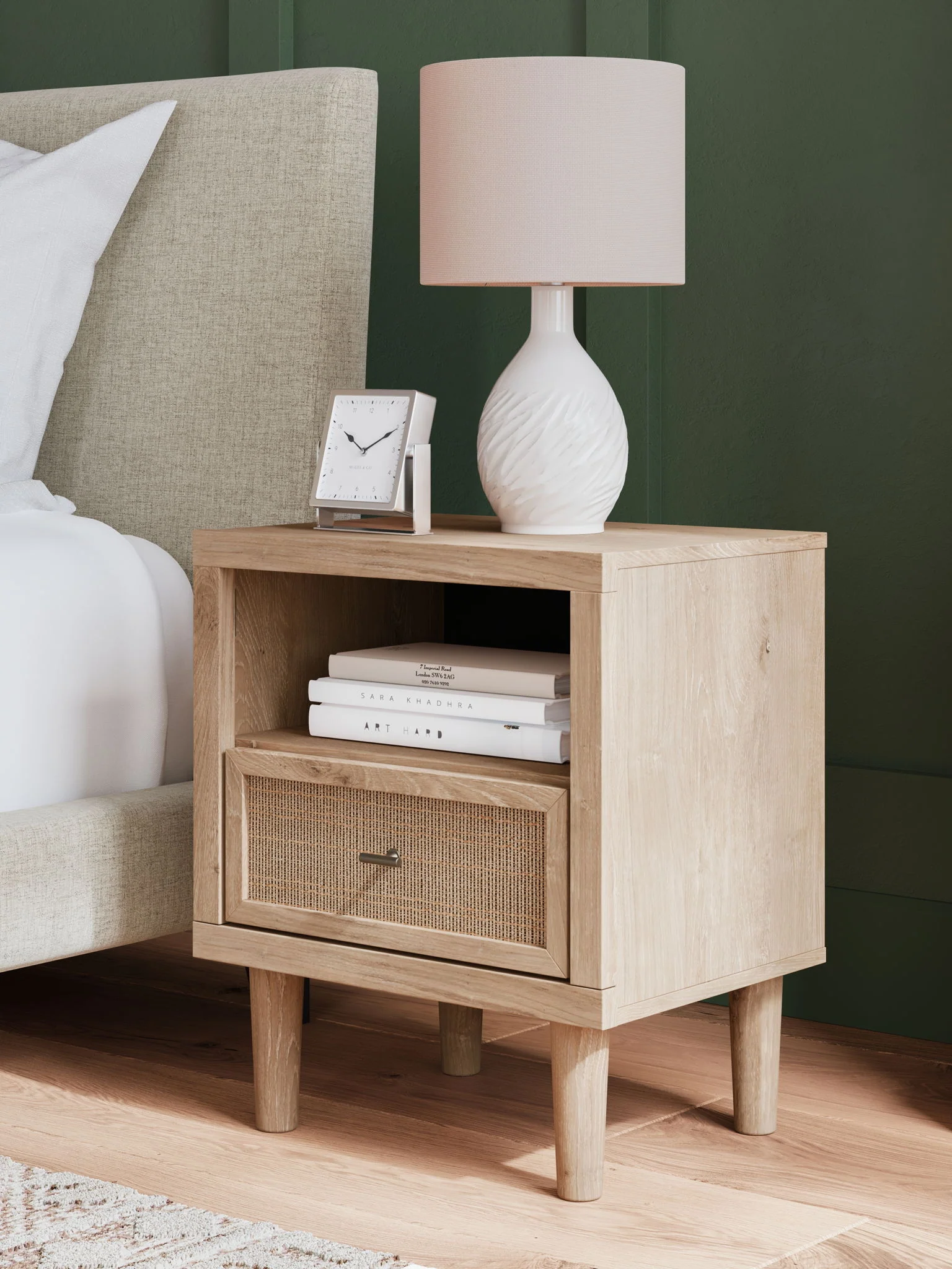 Cielden - One Drawer Night Stand - Two-Tone - Image 3
