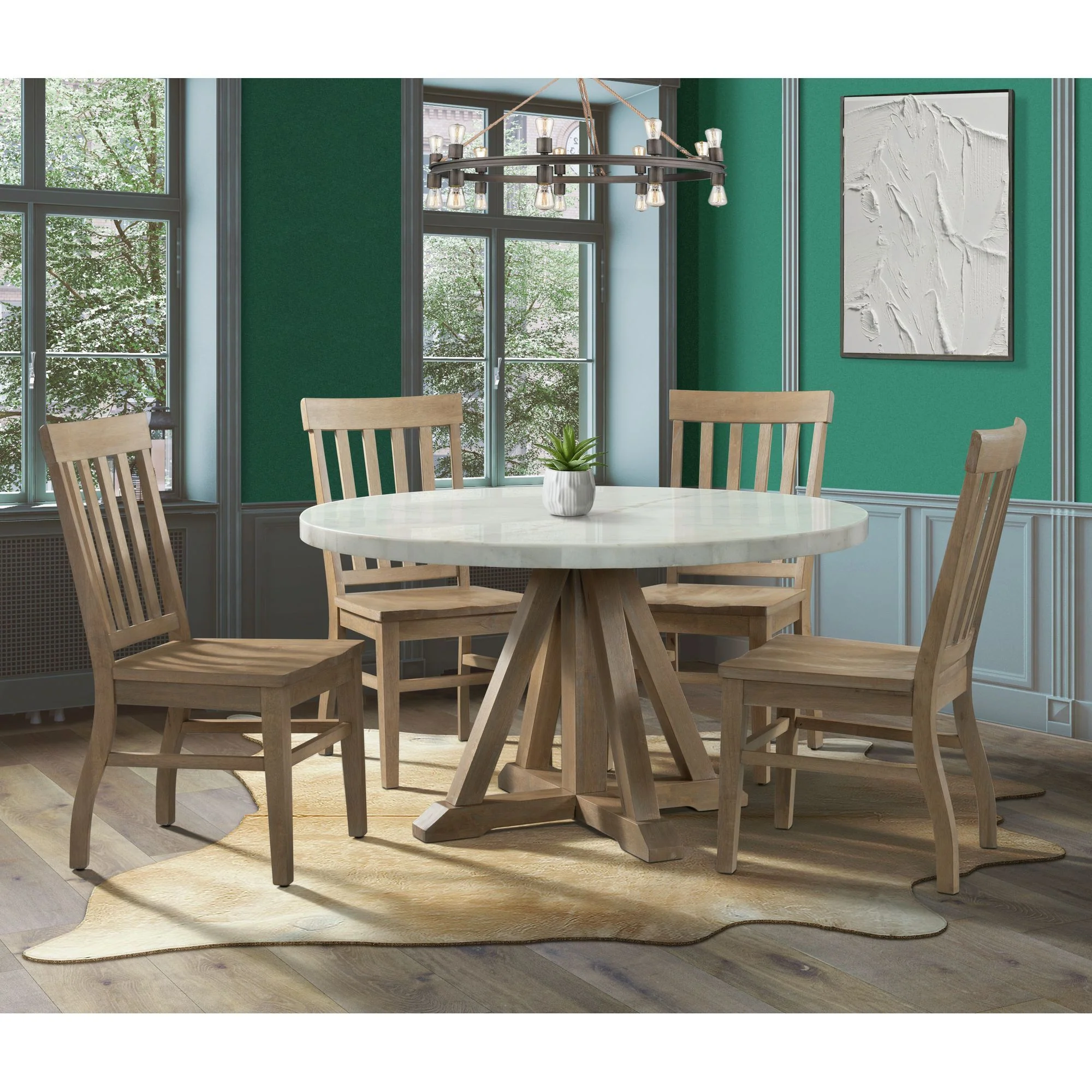 Lakeview - Round Dining Table - White - Image 3