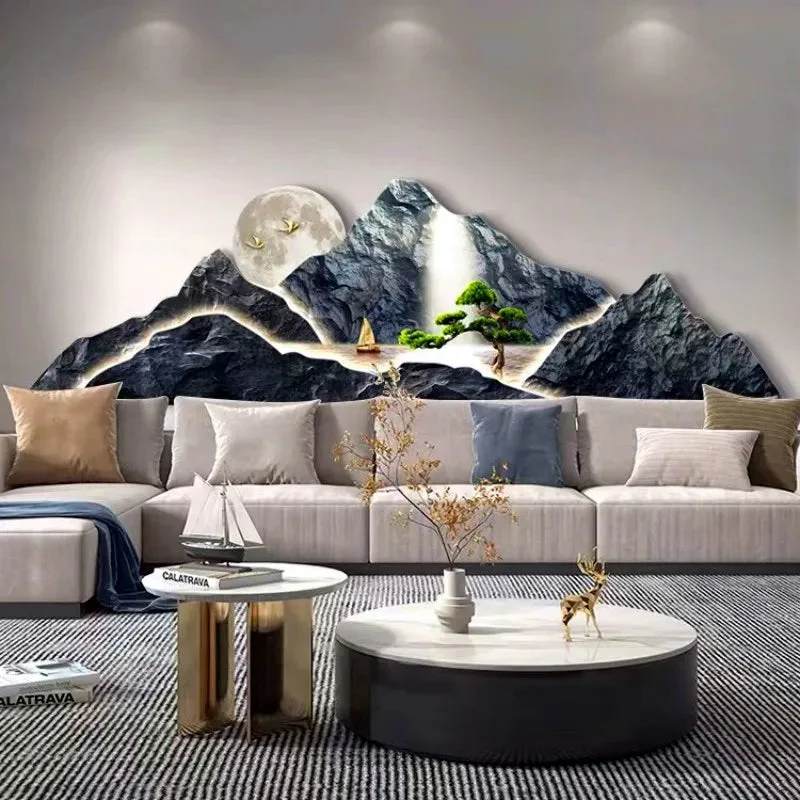 Majestic Peaks LED Mountain Art Canvas - Image 2