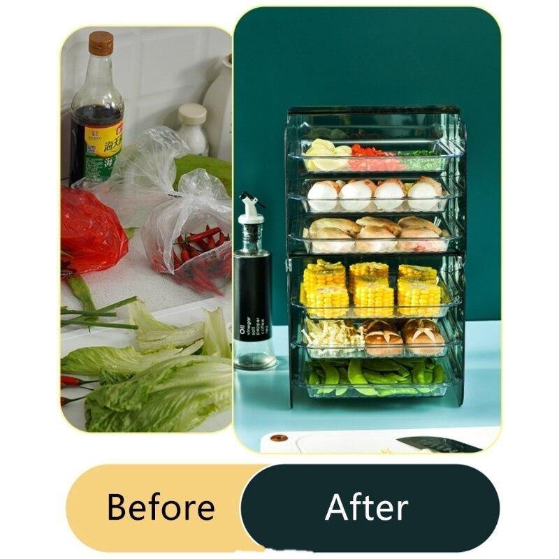 Multi-Layer Stackable Kitchen Storage Rack - Image 3