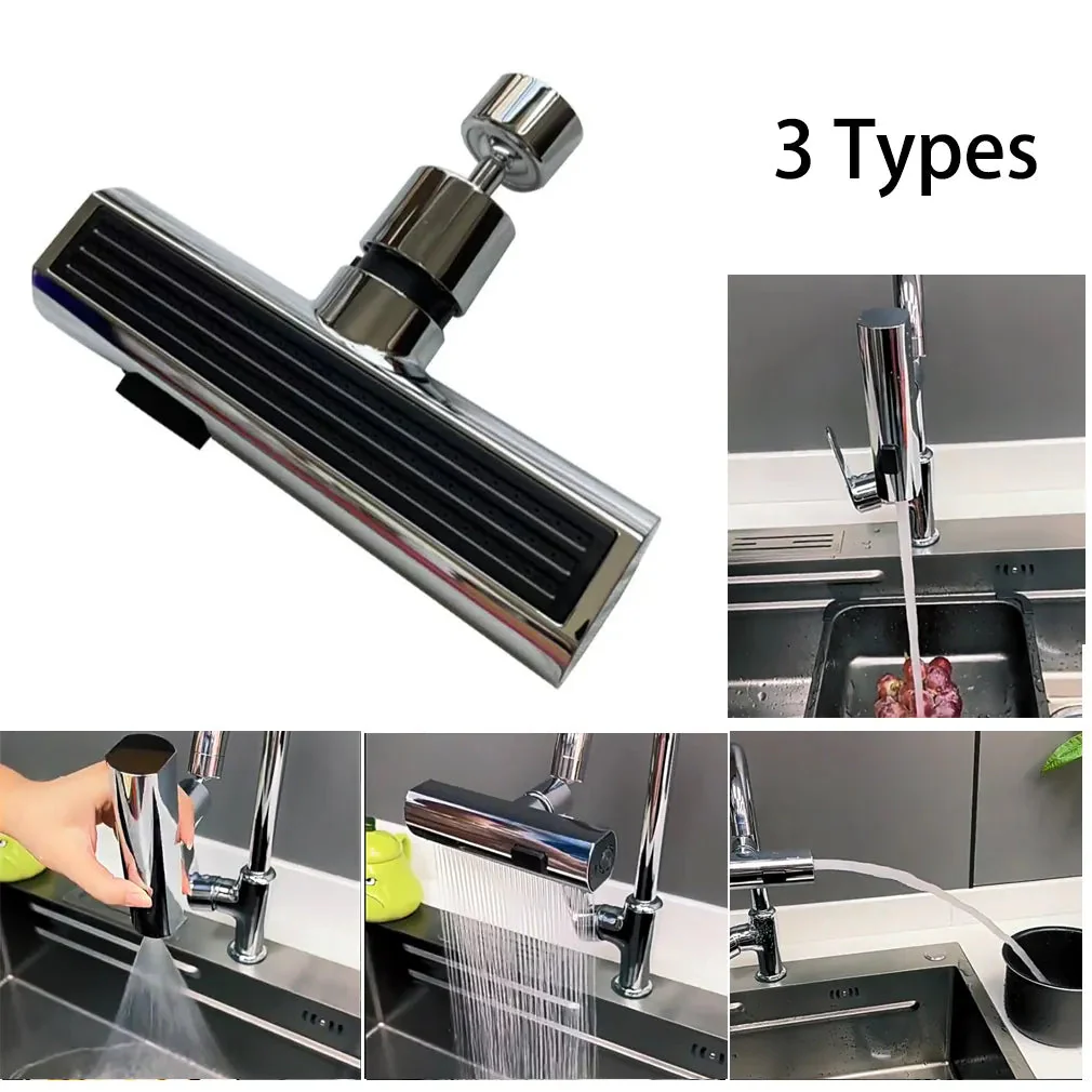 Universal Rotating Waterfall Sink Faucet Extension - Image 3