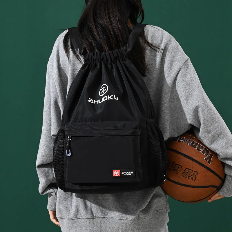 Ultra Soft Drawstring Foldable Backpack - Image 1