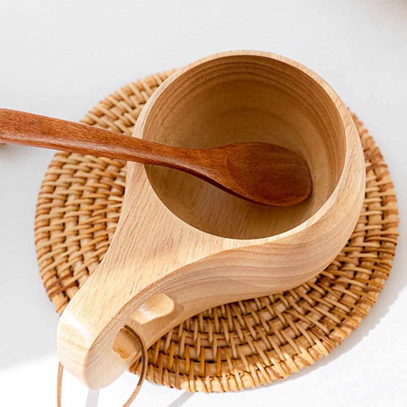 Eco Wooden Tea Cups - Image 2