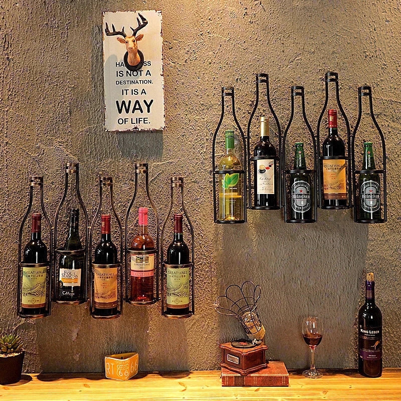 Iron Hang Wine Rack - Image 3