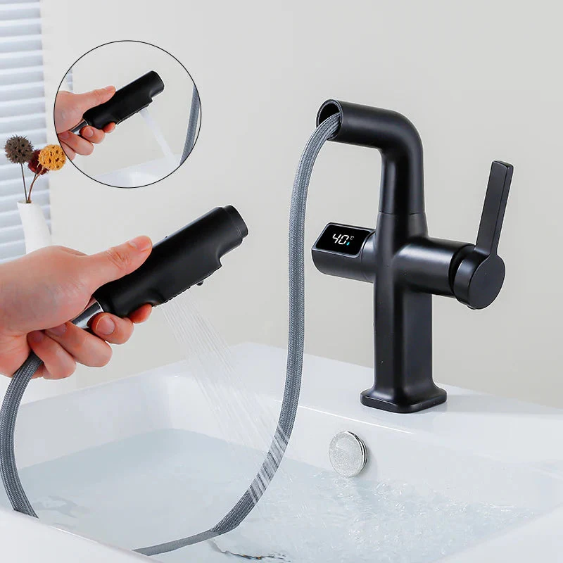 Elegant House Brass Aqua View Bathroom Digital Faucet - Image 3