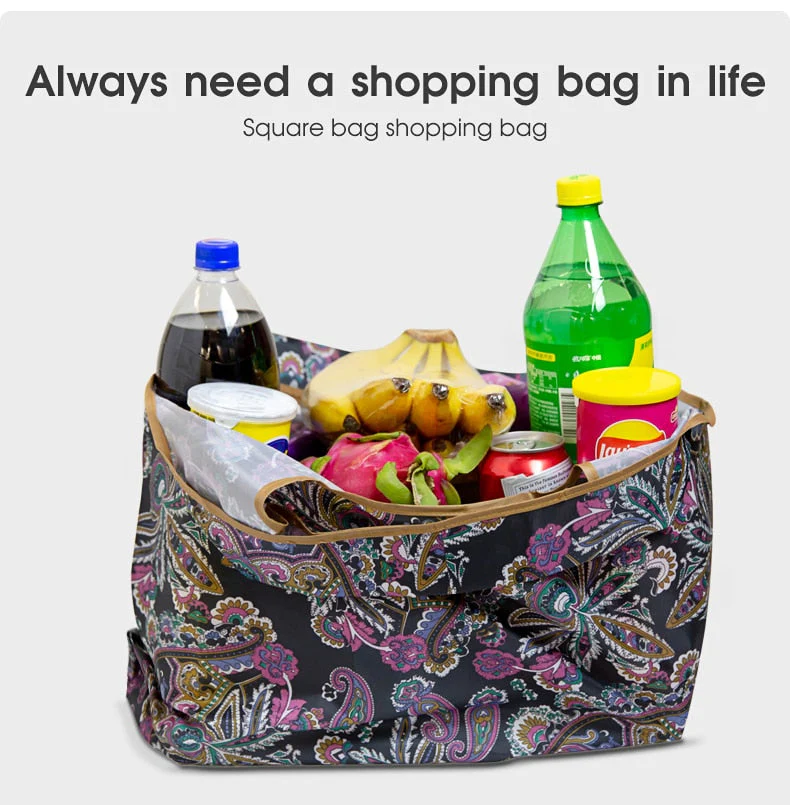 Foldable Large Thick Reusable Shopping Bag - Image 2