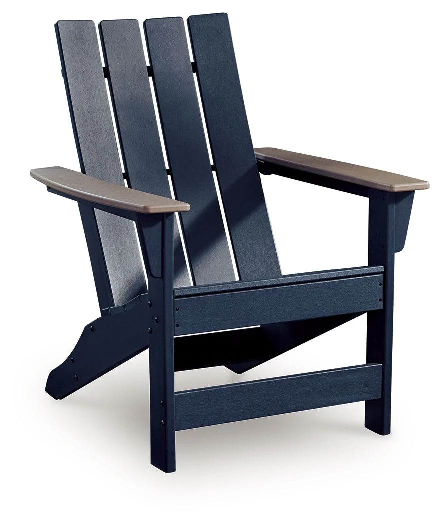 East Beach - Adirondack Chair - Black / Beige - Image 1