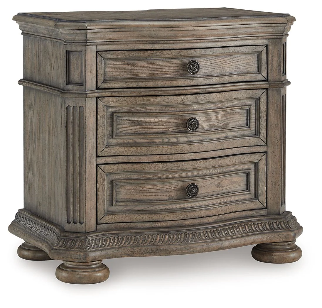 Ardenfield – Three Drawer Night Stand – Light Brown