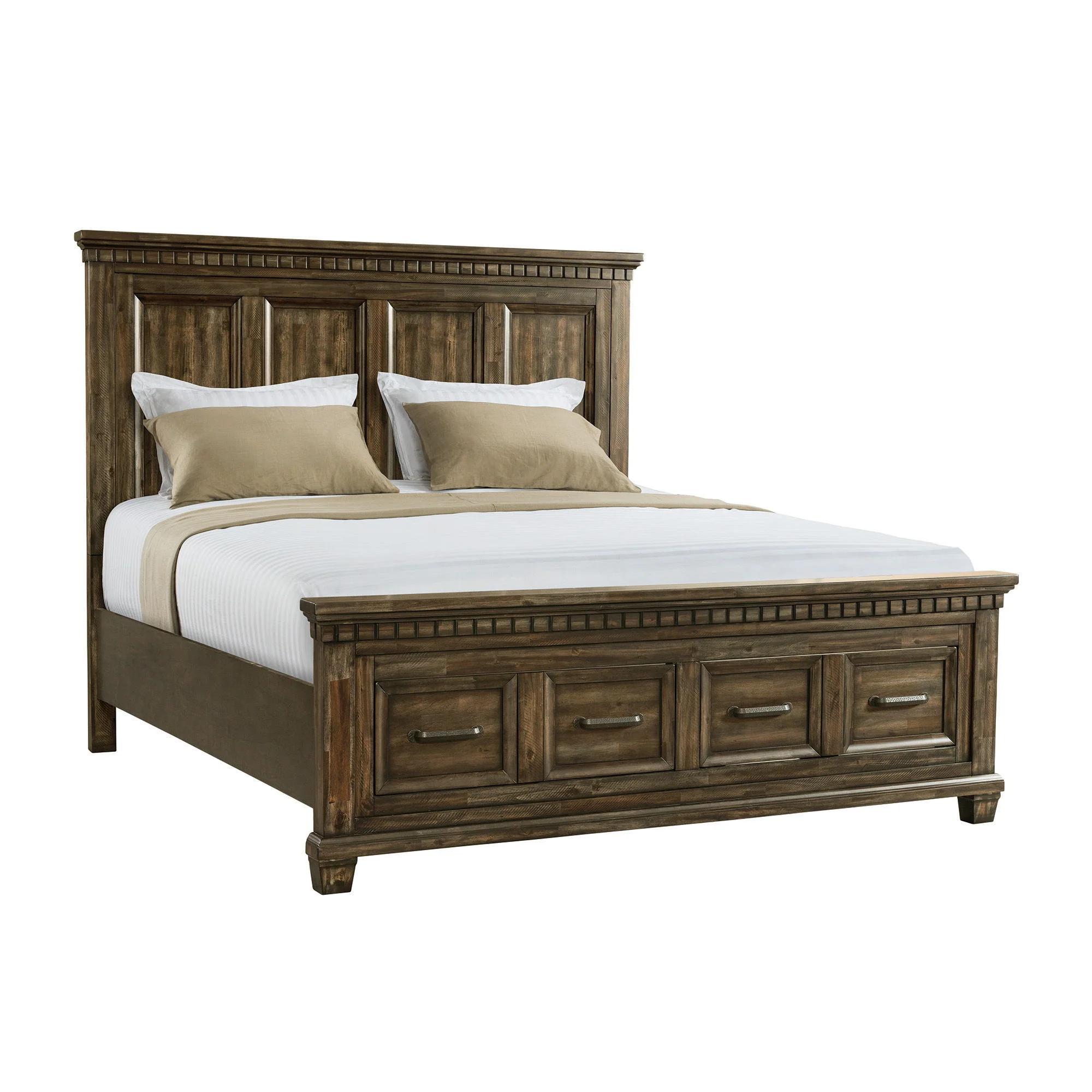 McCoy - Queen Storage Footboard With Slats - Charcoal - Image 1