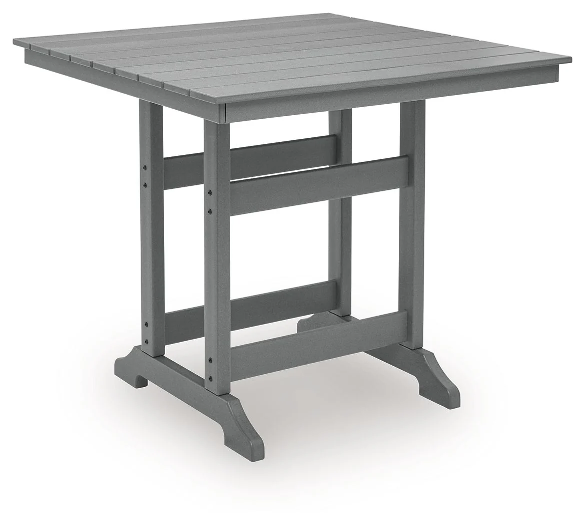 Sanctuary Beach - Square Counter Table With Umbrella Option - Dark Gray - Image 1