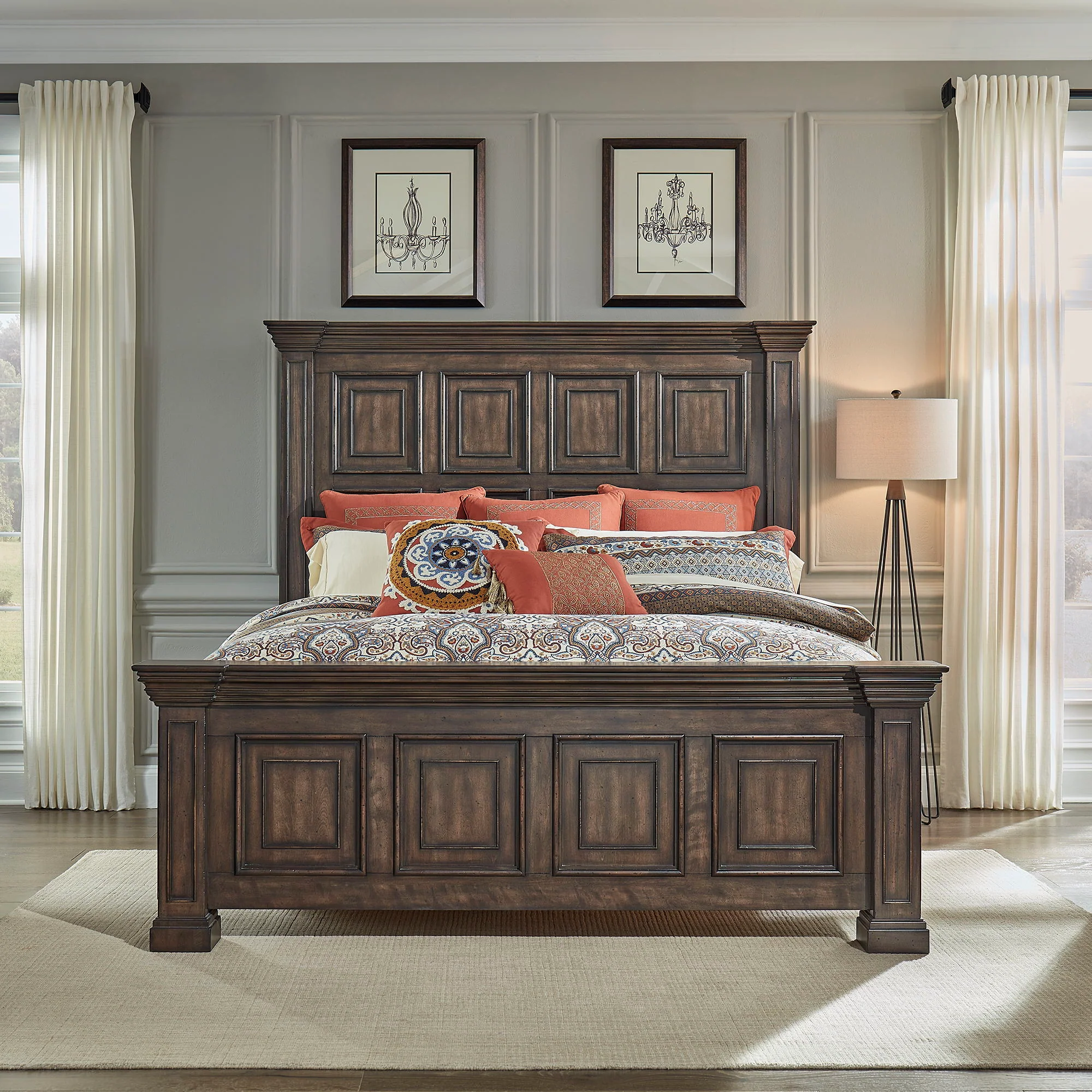 Big Valley - Panel Bed - Image 1