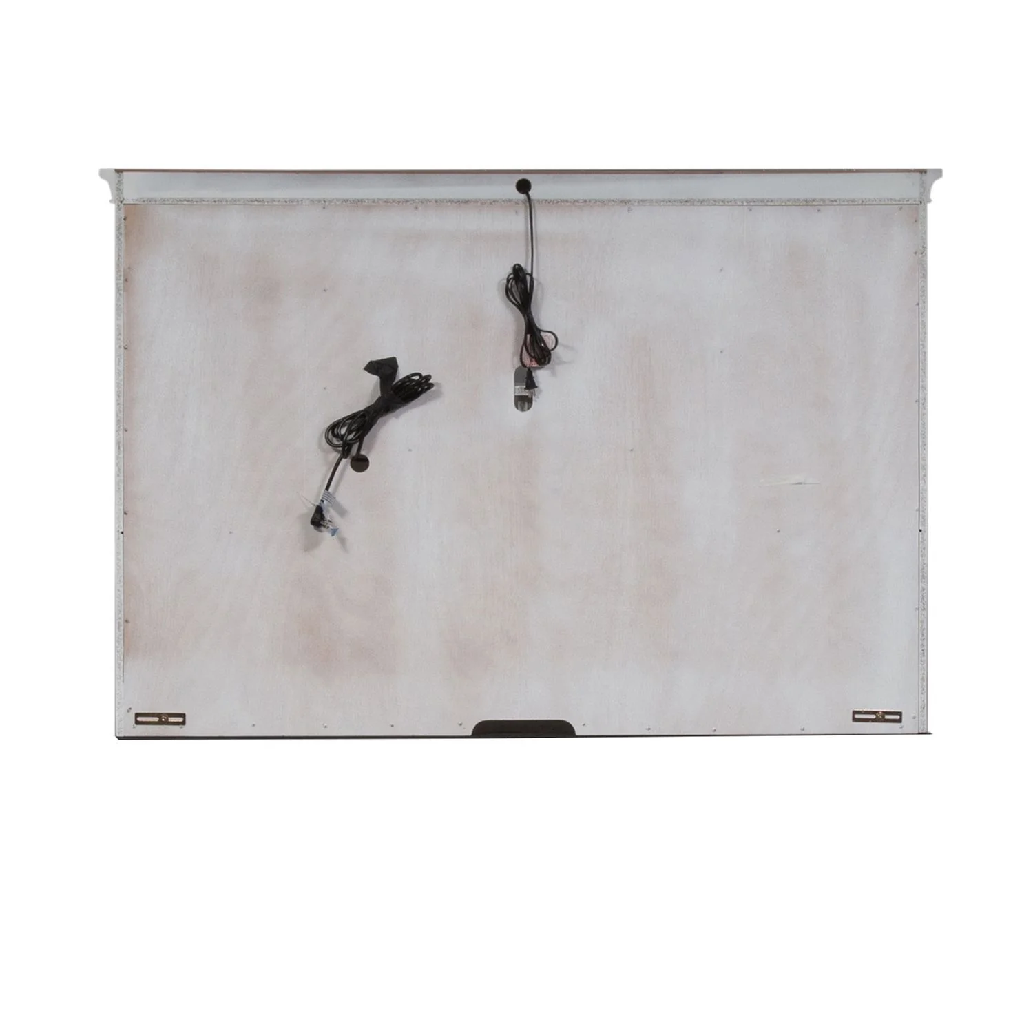 Allyson Park - Jr Executive Credenza Hutch - Wirebrushed White / Charcoal - Image 2