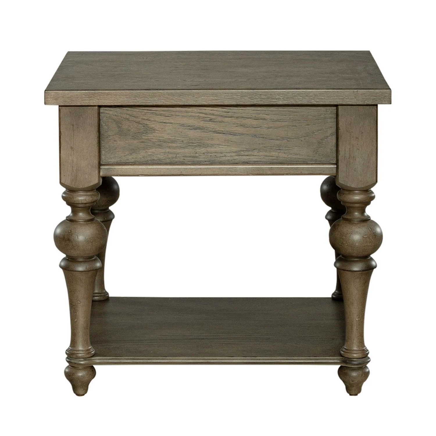 Americana Farmhouse - Drawer End Table - Dusty Taupe - Image 3