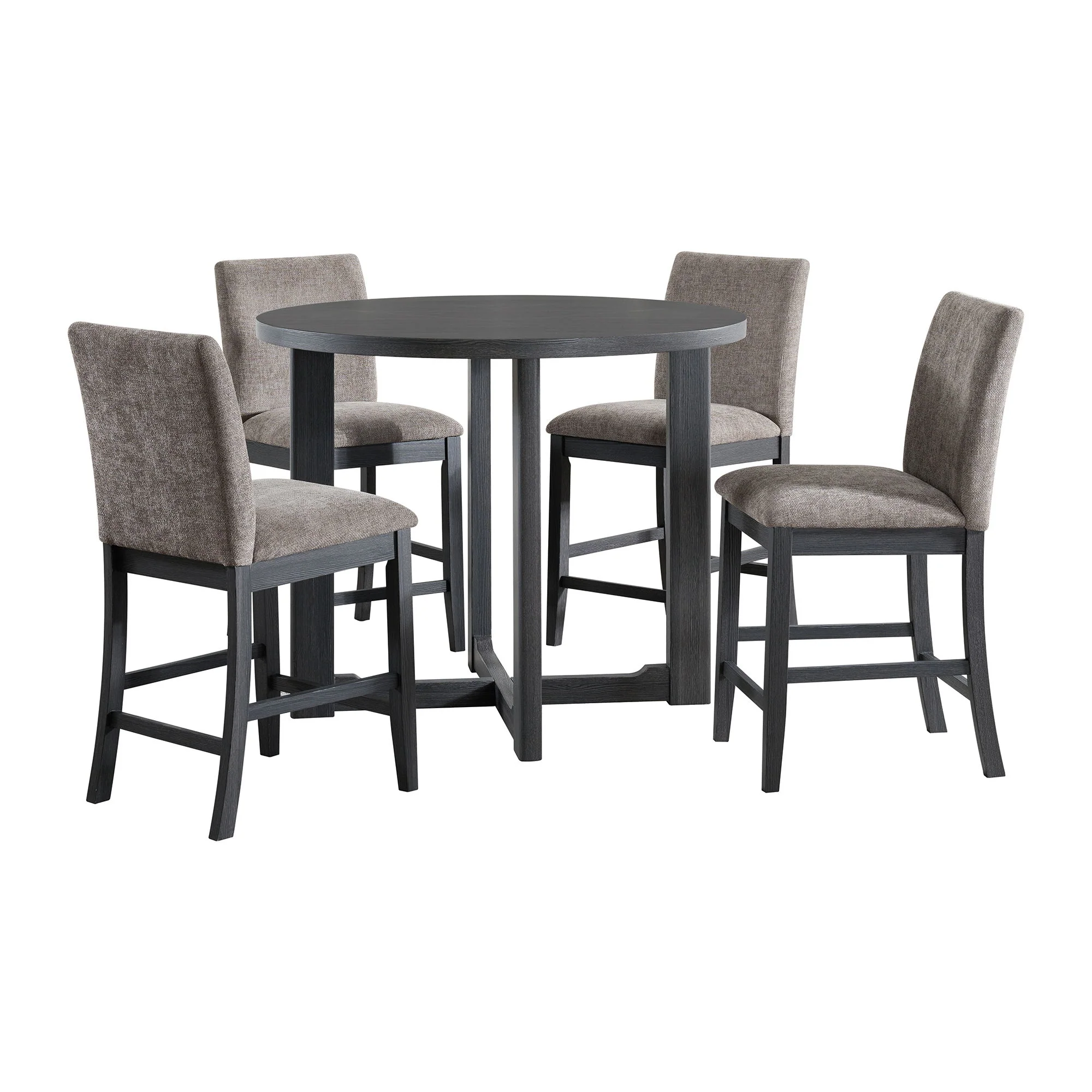 Wakefield – 5 Piece Counter Set (Table And 4 Chairs) – Espresso