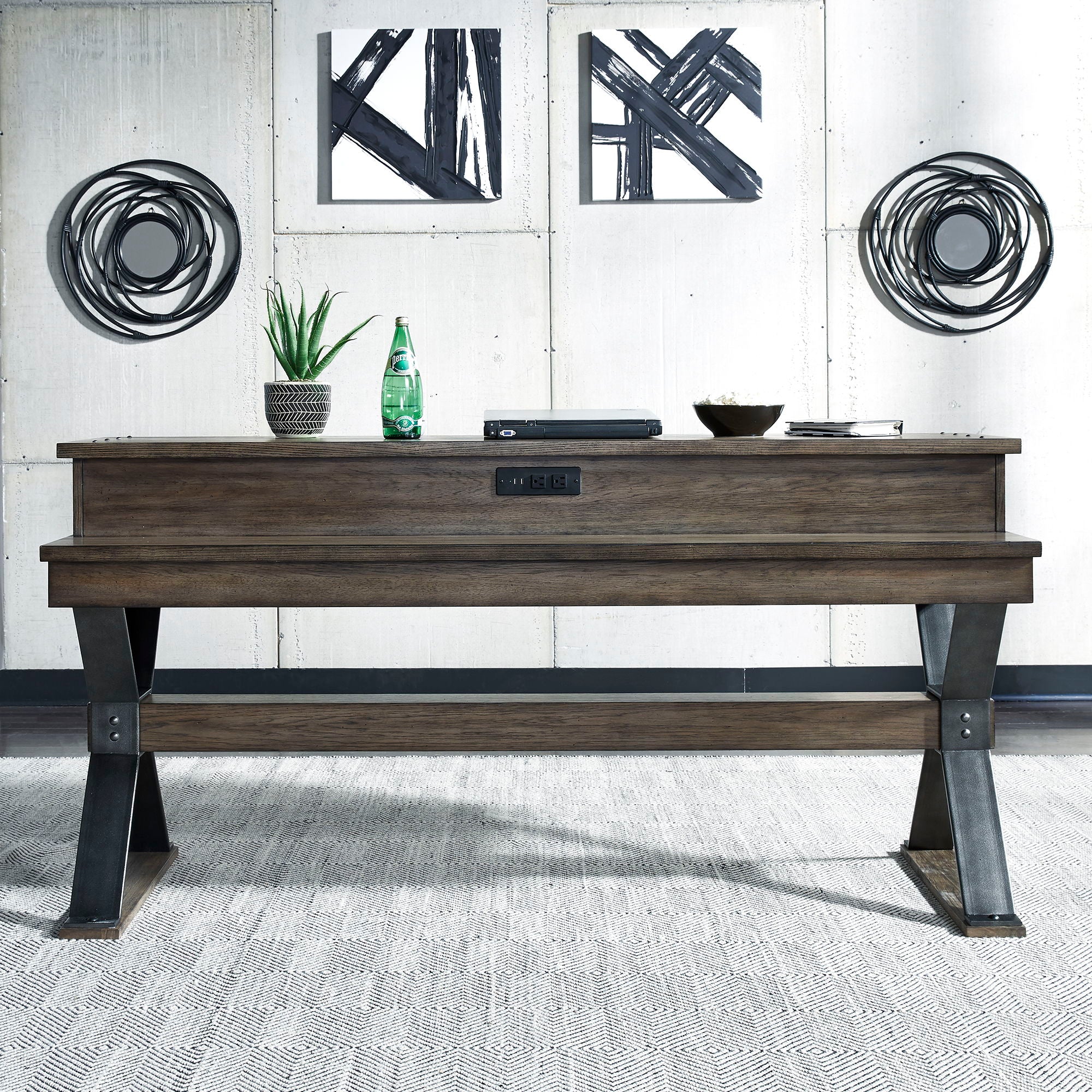 Sonoma Road - 4 Piece Dining Room Set - Weathered Beaten Bark - Image 2