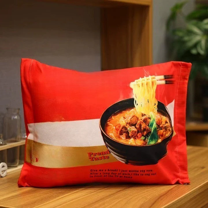 Comfort Food Noodle Snuggle Throw Blanket - Image 3